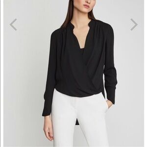 BCBGMaxAzria Jaklyn Draped Front Blouse